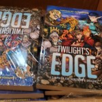 plastic wrapped books of twilight's edge in box