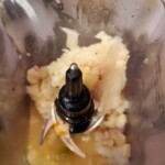 blended cauliflower in a blender