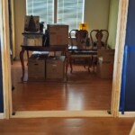 Fame filled with support beams