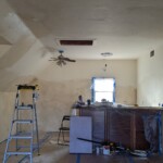 West wall nearly done with the room/ceiling