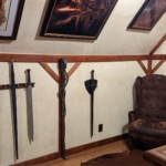 Practice swords and fantasy staves