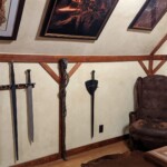 Practice swords and fantasy staves