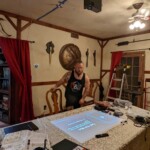 Until we install an outlet in the ceiling, this will have to do.