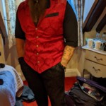 Quinn all dressed up for the Barovian Ball