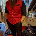 Quinn all dressed up for the Barovian Ball