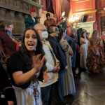 Barovian bowing dance - with our DM Kelly D'Angelo looking @ the camera