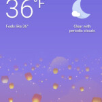 Morning weather for walking