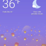 Morning weather for walking