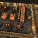 Dungeon Alchemist interpretation of the water elemental brawl