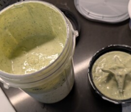 The sauce gets liquidy in the blender the longer it goes